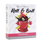 Стимулирующий презерватив-насадка Roll   Ball Raspberry - Sitabella - купить с доставкой в Оренбурге