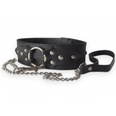 Широкий кожаный ошейник в готическом стиле - Sitabella - купить с доставкой в Оренбурге