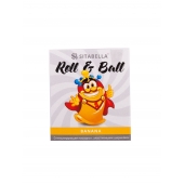 Стимулирующий презерватив-насадка Roll   Ball Banana - Sitabella - купить с доставкой в Оренбурге