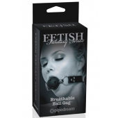Черный кляп с дырочками Breathable Ball Gag - Pipedream - купить с доставкой в Оренбурге