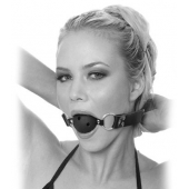 Черный кляп с дырочками Breathable Ball Gag - Pipedream - купить с доставкой в Оренбурге