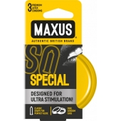 Презервативы с точками и рёбрами в железном кейсе MAXUS Special - 3 шт. - Maxus - купить с доставкой в Оренбурге