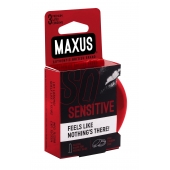 Ультратонкие презервативы в железном кейсе MAXUS Sensitive - 3 шт. - Maxus - купить с доставкой в Оренбурге