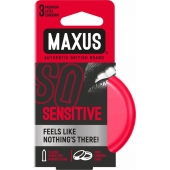 Ультратонкие презервативы в железном кейсе MAXUS Sensitive - 3 шт. - Maxus - купить с доставкой в Оренбурге