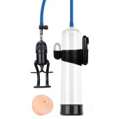 Прозрачная вакуумная вибропомпа Sex Expert с насадкой-вагиной - Sex Expert - в Оренбурге купить с доставкой