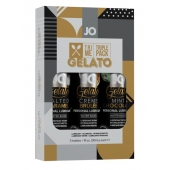 Подарочный набор вкусовых лубрикантов Tri-Me Triple Pack Gelato - System JO - купить с доставкой в Оренбурге