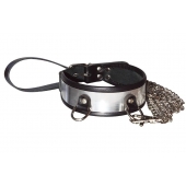 Стильный ошейник с металлическим блеском и поводком - Sitabella - купить с доставкой в Оренбурге