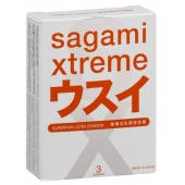 Ультратонкие презервативы Sagami Xtreme SUPERTHIN - 3 шт. - Sagami - купить с доставкой в Оренбурге