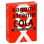 Ароматизированные презервативы Sagami Xtreme COLA - 3 шт. - Sagami - купить с доставкой в Оренбурге