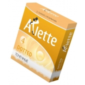 Презервативы Arlette Dotted с точечной текстурой - 3 шт. - Arlette - купить с доставкой в Оренбурге