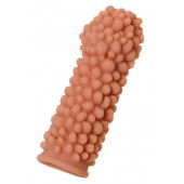 Телесная реалистичная насадка KOKOS Extreme Sleeve 08 с дополнительной стимуляцией - 12,7 см. - KOKOS - в Оренбурге купить с доставкой