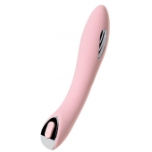 Розовый силиконовый вибратор с электростимуляцией TESLA G-POINT - 21 см. - ToyFa - купить с доставкой в Оренбурге