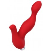 Красный силиконовый вибростимулятор простаты Proman - 12,5 см. - ToyFa - в Оренбурге купить с доставкой