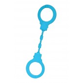 Голубые силиконовые наручники A-Toys без ключа - A-toys - купить с доставкой в Оренбурге