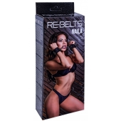 Черные кожаные наручники Naila - Rebelts - купить с доставкой в Оренбурге