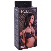 Черный поводок и чокер с кольцом Rada - Rebelts - купить с доставкой в Оренбурге