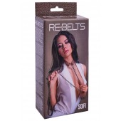 Коричневый поводок и чокер с кольцом Sofi - Rebelts - купить с доставкой в Оренбурге