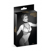 Черная упряжь на грудь Julia - Bijoux Pour Toi - купить с доставкой в Оренбурге