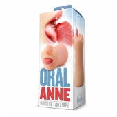 Телесный мастурбатор-ротик с язычком Oral Anne - Blush Novelties - в Оренбурге купить с доставкой