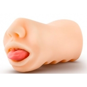 Телесный мастурбатор-ротик с язычком Oral Anne - Blush Novelties - в Оренбурге купить с доставкой