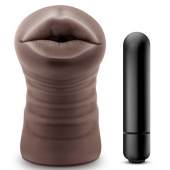 Коричневый мастурбатор-ротик Heather - Blush Novelties - в Оренбурге купить с доставкой