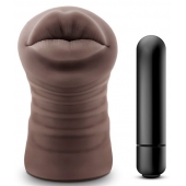 Коричневый мастурбатор-ротик Renee - Blush Novelties - в Оренбурге купить с доставкой