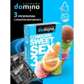 Презервативы для орального секса DOMINO Sweet Sex с ароматом мороженого - 3 шт. - Domino - купить с доставкой в Оренбурге