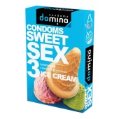 Презервативы для орального секса DOMINO Sweet Sex с ароматом мороженого - 3 шт. - Domino - купить с доставкой в Оренбурге
