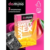 Презервативы для орального секса DOMINO Sweet Sex с ароматом манго - 3 шт. - Domino - купить с доставкой в Оренбурге