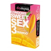 Презервативы для орального секса DOMINO Sweet Sex с ароматом манго - 3 шт. - Domino - купить с доставкой в Оренбурге