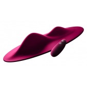 Ярко-розовый клиторальный стимулятор с пультом ДУ VibePad - Orion