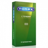 Текстурированные презервативы Torex  С точками  - 12 шт. - Torex - купить с доставкой в Оренбурге