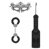 Черный игровой набор Introductory Bondage Kit №4 - Shots Media BV - купить с доставкой в Оренбурге