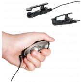 Черные электрические зажимы для сосков Shock Therapy Nipple Clamps - Pipedream - купить с доставкой в Оренбурге