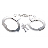 Металлические наручники Beginner s Metal Cuffs - Pipedream - купить с доставкой в Оренбурге