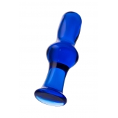 Голубая стеклянная анальная втулка - 12 см. - Sexus