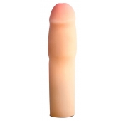 Телесная насадка-удлинитель на пенис PERFORMANCE 1.5INCH COCK XTENDER - 16 см. - Blush Novelties - в Оренбурге купить с доставкой