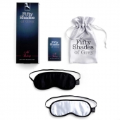 Набор из двух масок на глаза Soft Blindfold Twin Pack - Fifty Shades of Grey - купить с доставкой в Оренбурге