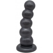 Черная насадка-плаг на харнесс PLATINUM 7 - 19,5 см. - LOVETOY (А-Полимер) - купить с доставкой в Оренбурге