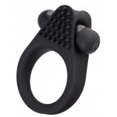 Черное эрекционное виброкольцо Brid с шипиками - A-toys - в Оренбурге купить с доставкой