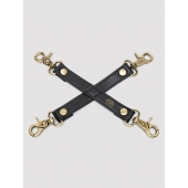 Черный фиксатор для манжет Bound to You Faux Leather Hogtie - Fifty Shades of Grey - купить с доставкой в Оренбурге