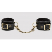 Черные наручники Bound to You Faux Leather Wrist Cuffs - Fifty Shades of Grey - купить с доставкой в Оренбурге