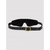 Черная плотная маска на глаза Bound to You Faux Leather Blindfold - Fifty Shades of Grey - купить с доставкой в Оренбурге