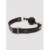 Черный кляп-шар Bound to You Faux Leather Ball Gag - Fifty Shades of Grey - купить с доставкой в Оренбурге