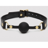 Черный кляп-шар Bound to You Faux Leather Ball Gag - Fifty Shades of Grey - купить с доставкой в Оренбурге