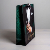 Бумажный пакет «Лучшему!» - 23 х 27 см. - Сима-Ленд - купить с доставкой в Оренбурге