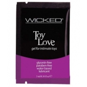 Лубрикант на водной основе для использования с игрушками WICKED Toy Love - 3 мл. - Wicked - купить с доставкой в Оренбурге