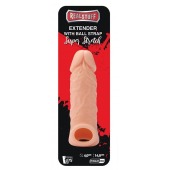 Телесная насадка EXTENDER WITH BALL STRAP 5.5 - 14 см. - Dream Toys - в Оренбурге купить с доставкой