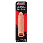 Телесная насадка EXTENDER WITH BALL STRAP 6.5 - 17 см. - Dream Toys - в Оренбурге купить с доставкой