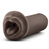 Коричневый мастурбатор-ротик Naughty Nicole - Blush Novelties - в Оренбурге купить с доставкой